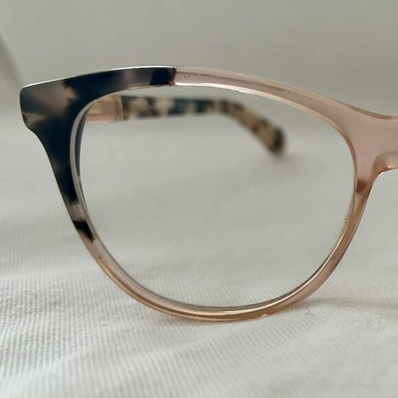 Kate Spade Johanna Blush Tortoise Cat Eye Eyeglass Frames With Case - Picture 7 of 11